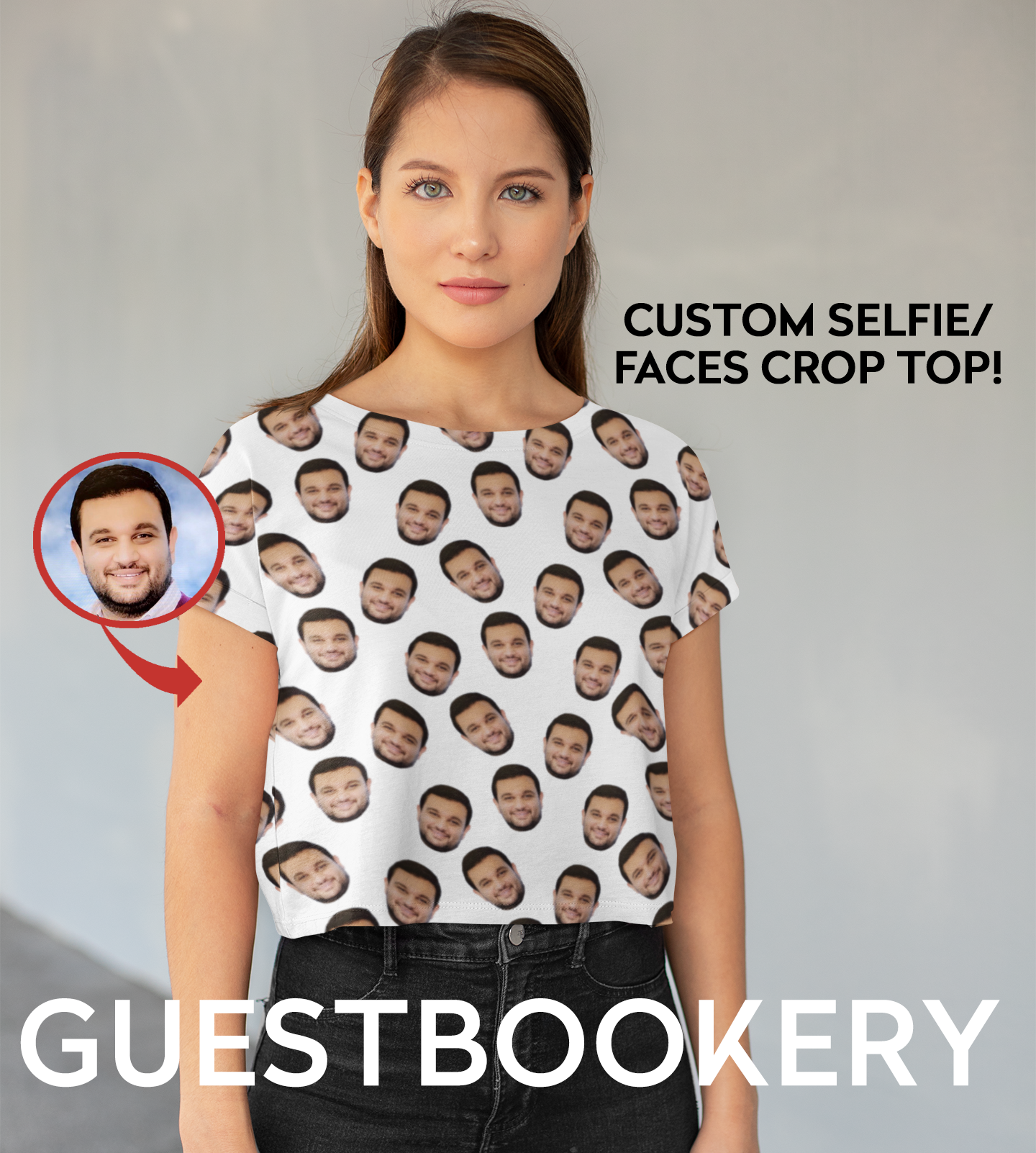 Custom Faces Crop Top