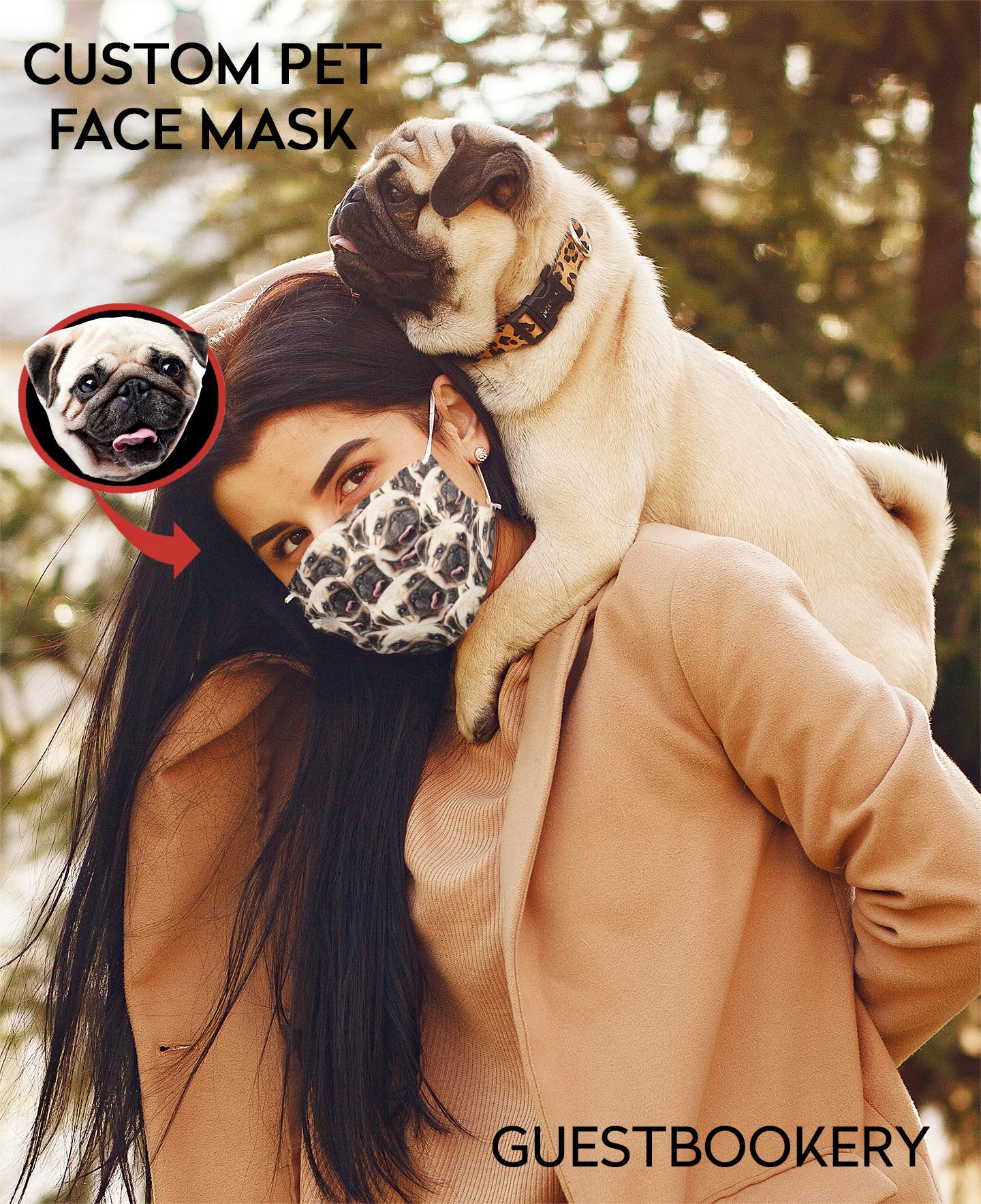 Custom pet face mask