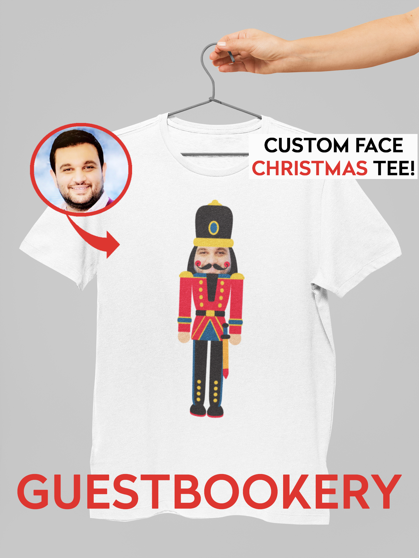 Custom Face Nutcracker T-shirt