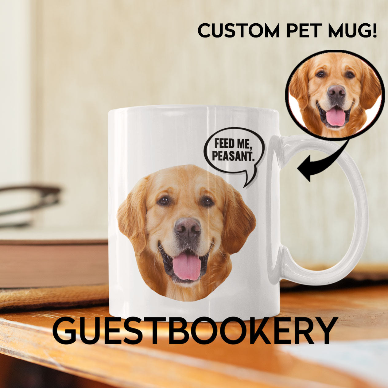 Put your Golden Retriever on a Mug! - Custom Pet Mug