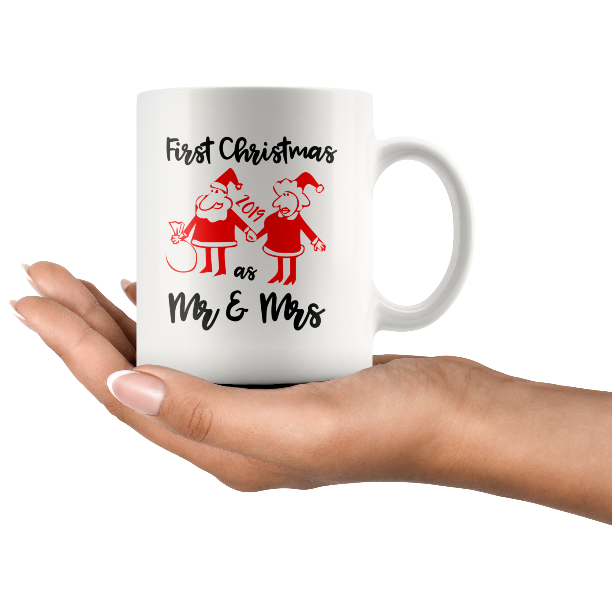 first christmas as mr and mrs 2019 11oz - Guestbookery