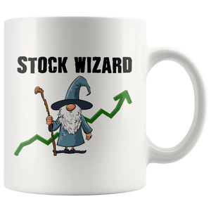 Stock Wizard White Mug - Guestbookery