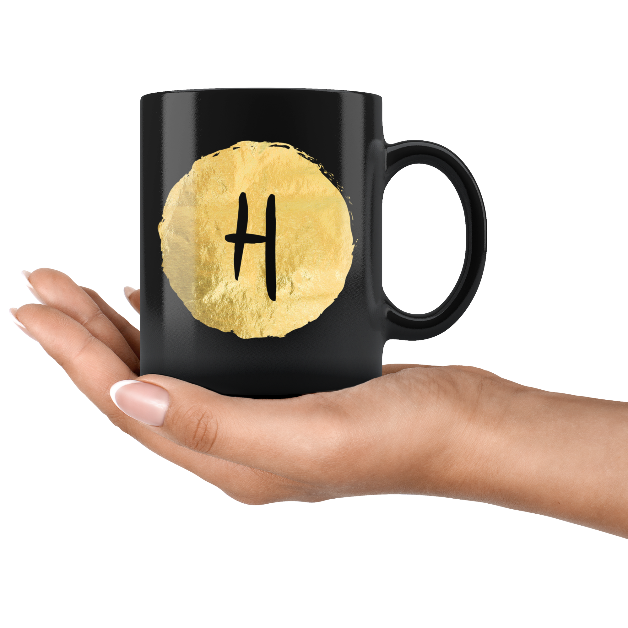 H Mug Black - Guestbookery