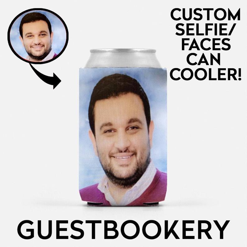 Custom Face Can Cooler - Guestbookery