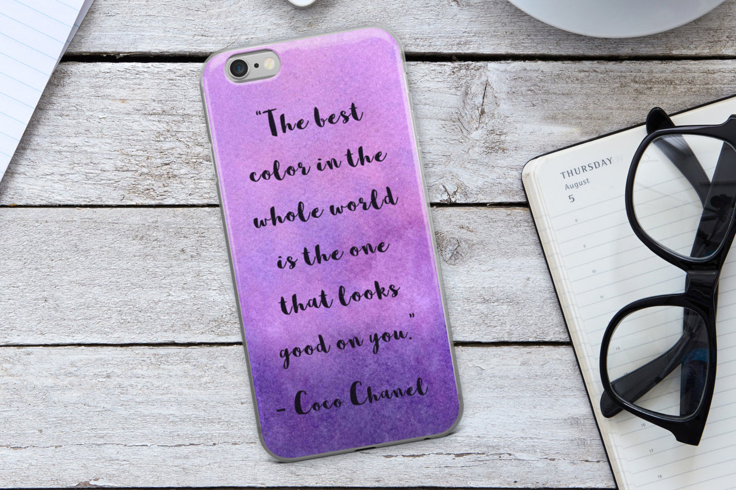 The best colour in the whole world is the one that looks good on you - Coco Chanel Phone Case