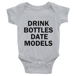 Drink Bottles Date Models Onesie