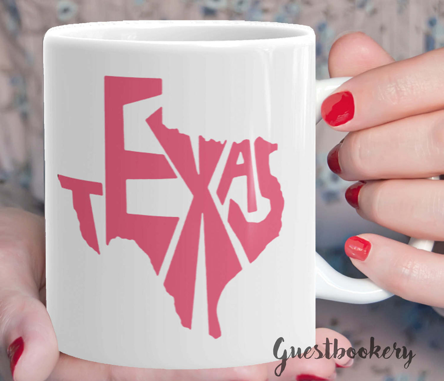 Pink Texas Mug