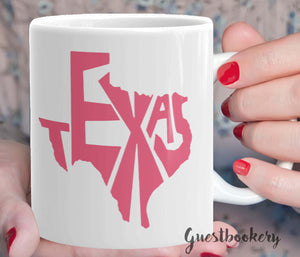 Pink Texas Mug