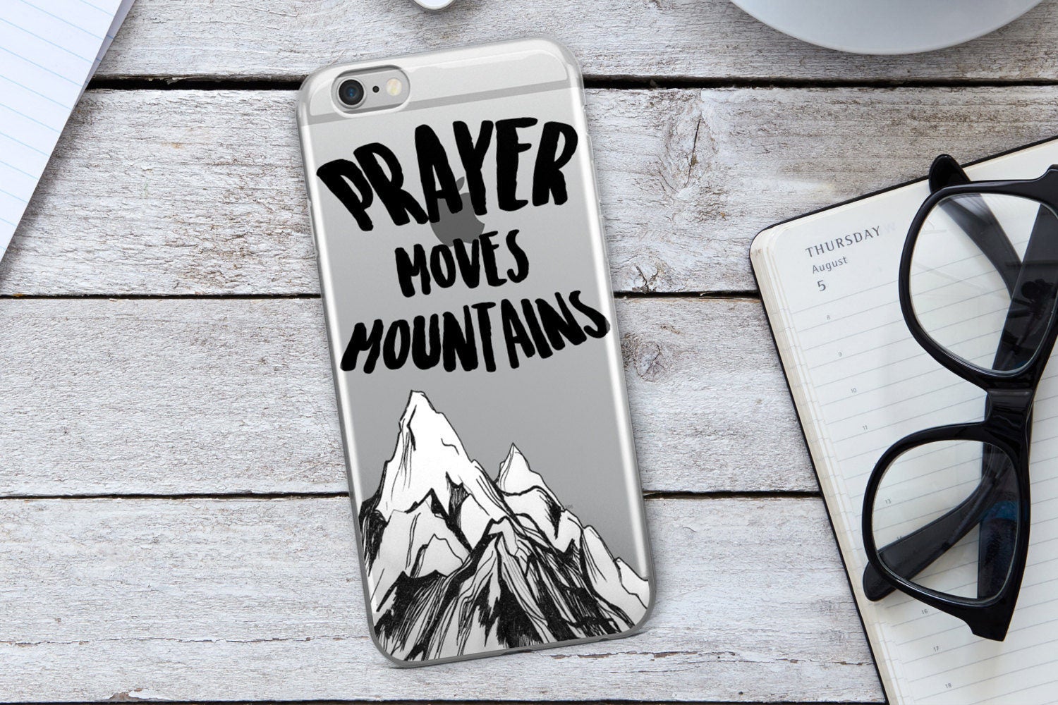 Prayer Moves Mountains Phone Case