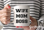 Load image into Gallery viewer, Wife Mom Boss Mug
