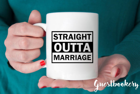 Straight Outta Marriage Divorce Mug