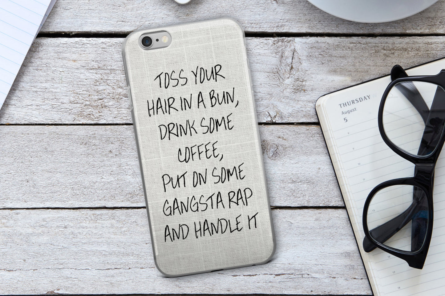 Toss Your Hair In A Bun Phone Case