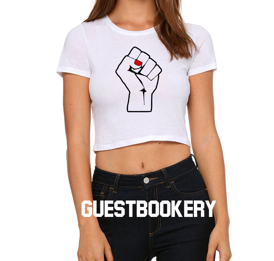 Feminist Fist Crop Top