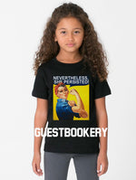 Load image into Gallery viewer, Nevertheless She Persisted Kid&#39;s T-shirt - Guestbookery
