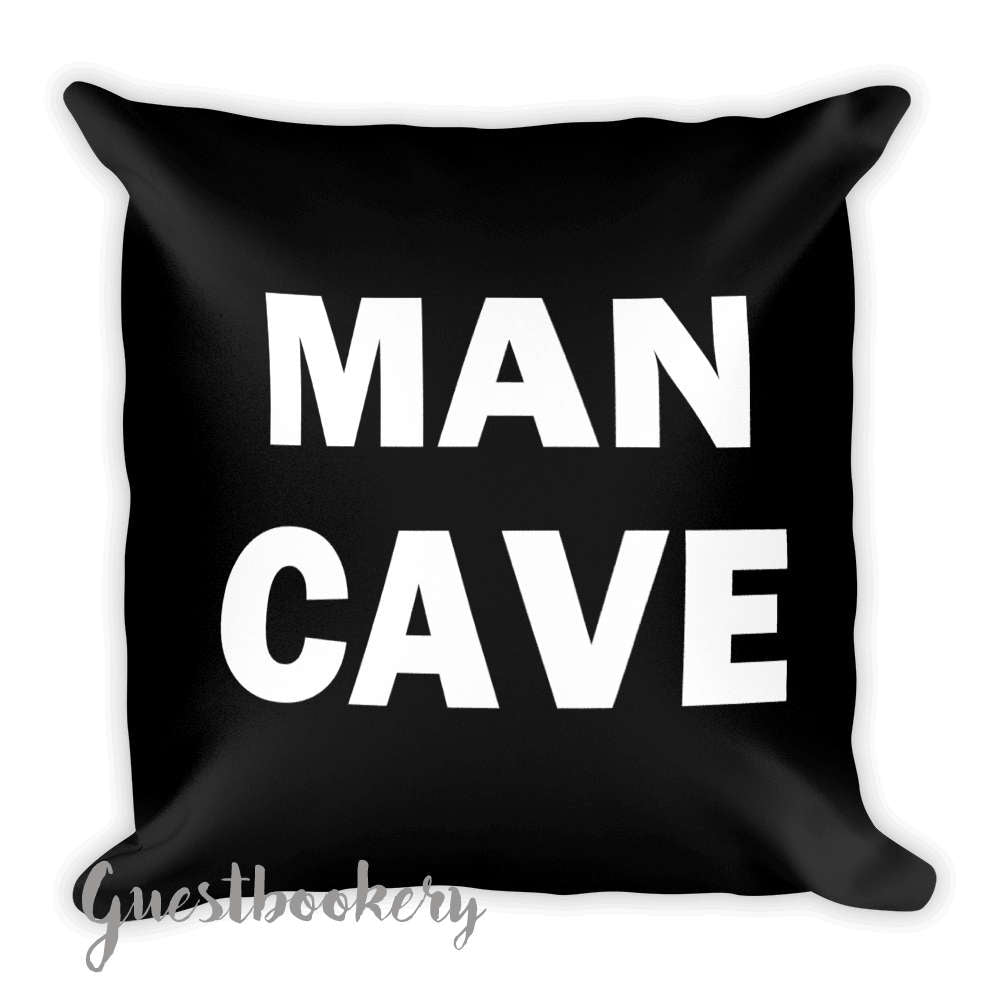 Man Cave Pillow - Guestbookery