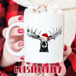 Load image into Gallery viewer, Reindeer Christmas Mug - Guestbookery
