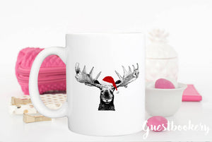Reindeer Christmas Mug - Guestbookery