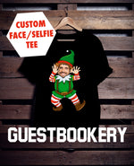 Load image into Gallery viewer, Custom Face Ugly Christmas Elf T-shirt - Guestbookery
