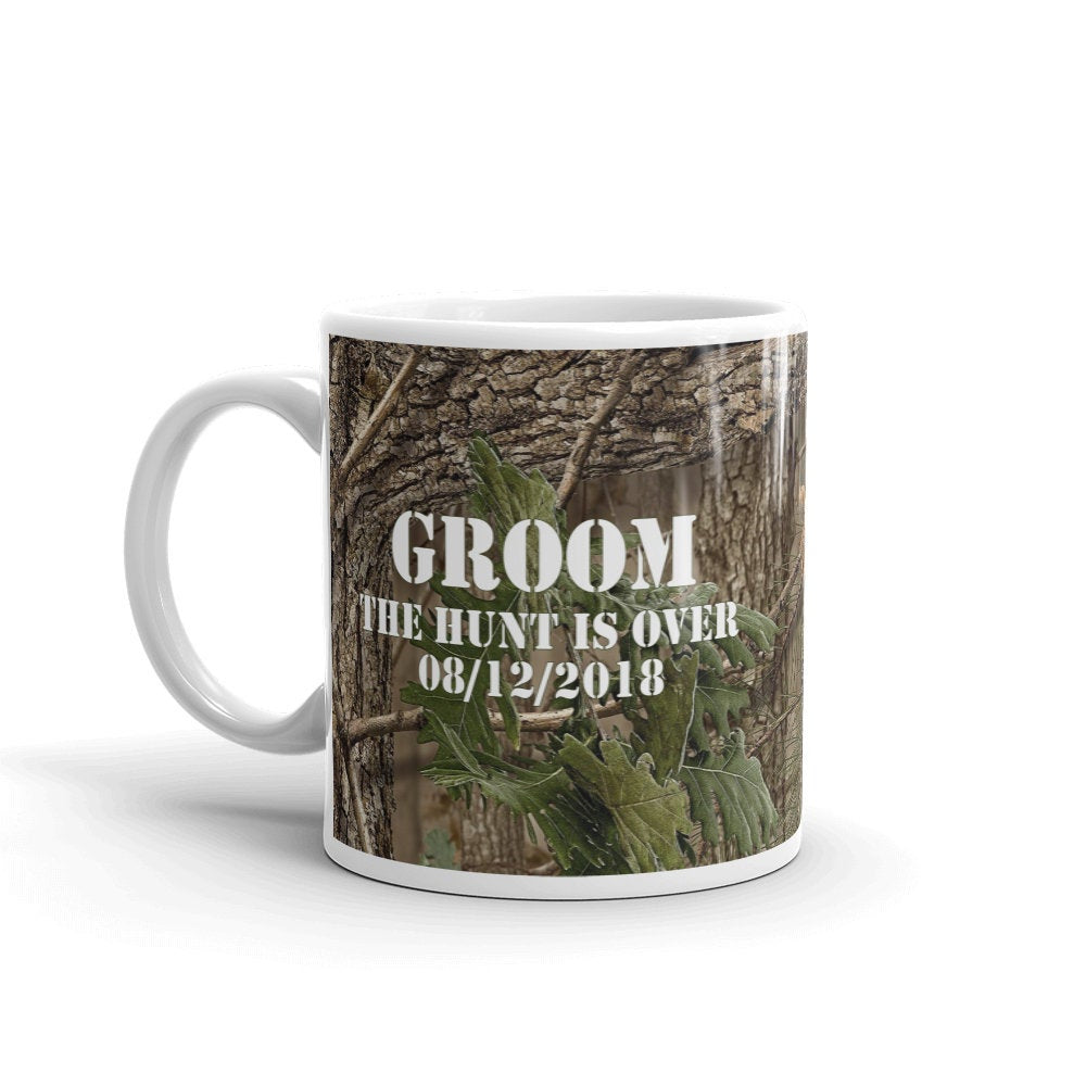 Custom Camouflage Bride and Groom Mugs