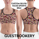 Load image into Gallery viewer, Custom Sports Bra With Custom Face
