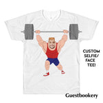 Load image into Gallery viewer, Custom Face Bodybuilder T-shirt
