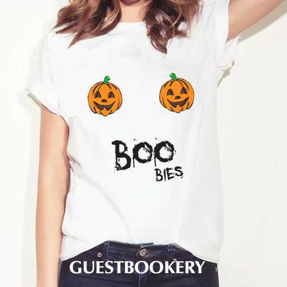 Boobies Pumpkins Halloween T-shirt