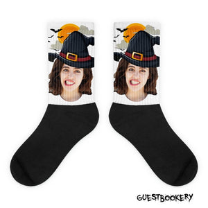 Custom Face Witch Socks