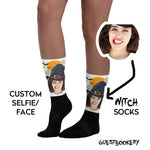Load image into Gallery viewer, Custom Face Witch Socks
