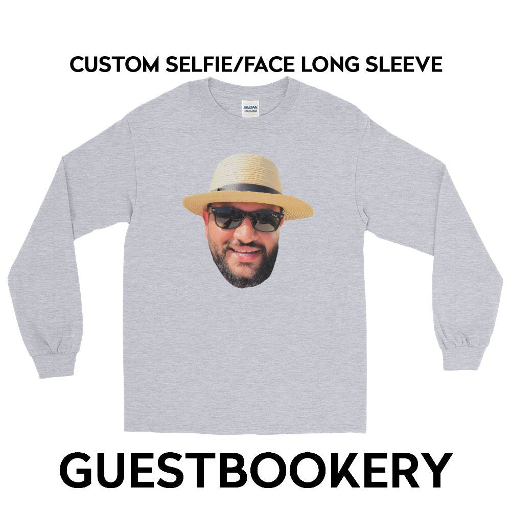 Custom Face Long Sleeve Shirt - Guestbookery