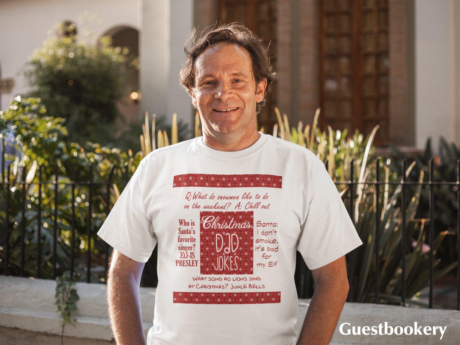 Dad Jokes Christmas T-shirt - Guestbookery