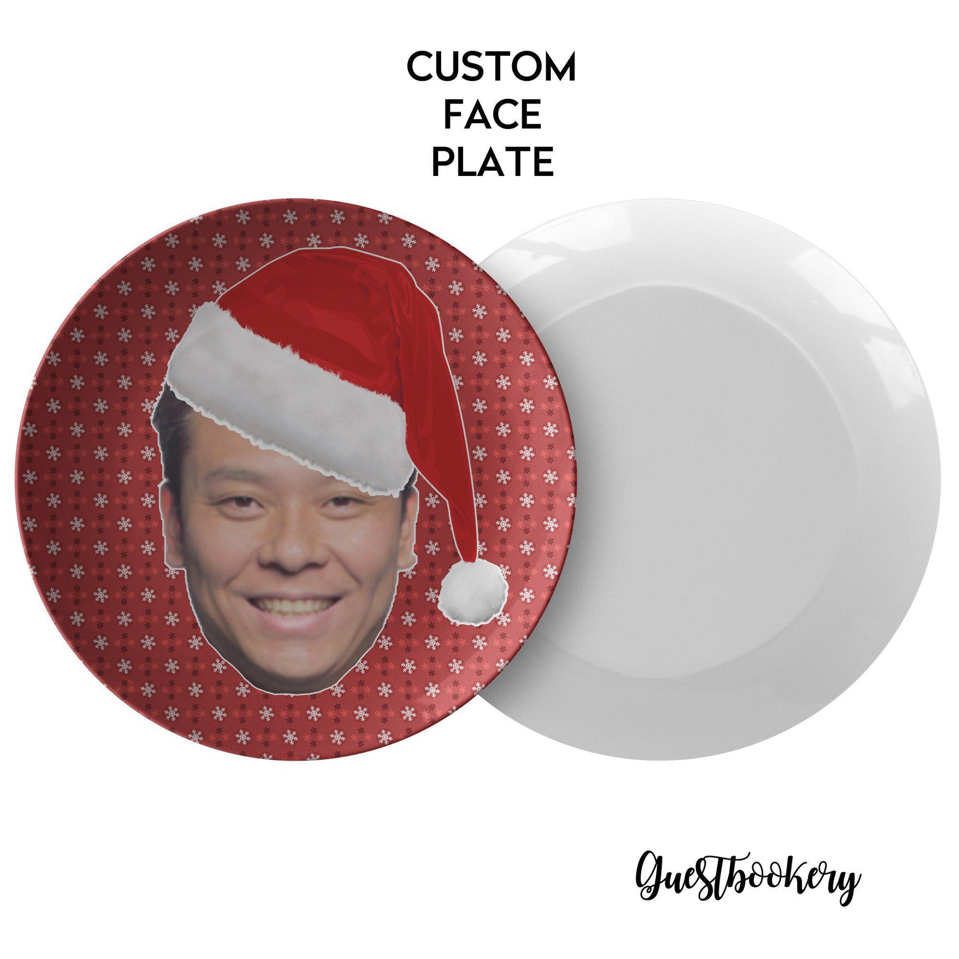 Custom Face Christmas Plate