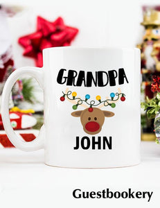 Custom Grandpa Christmas Mug - Guestbookery