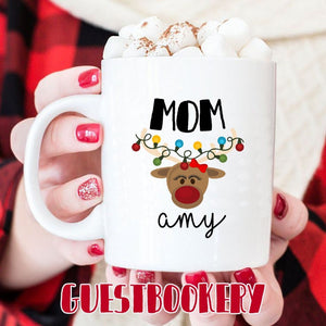 Custom Mom Christmas Mug - Guestbookery