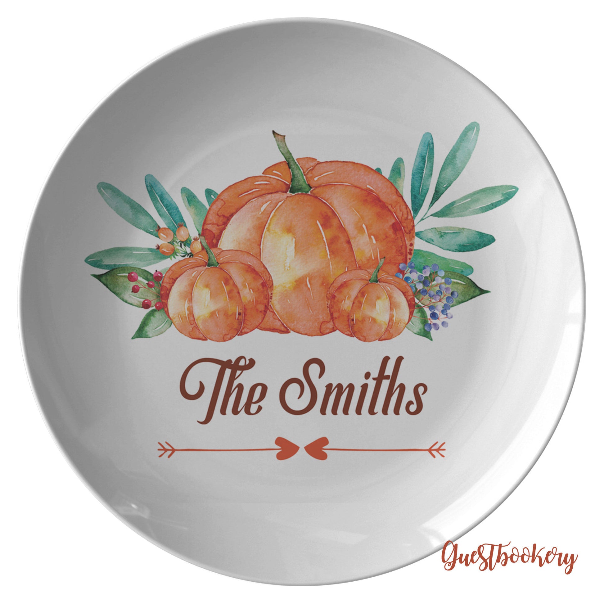 Custom Thanksgiving Plate Set