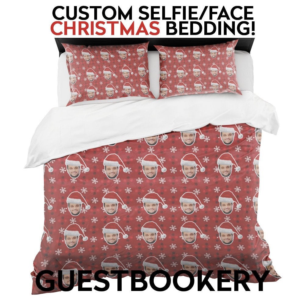 Custom Faces Christmas Bedding