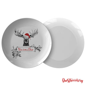 Custom Christmas Plate Set - Guestbookery