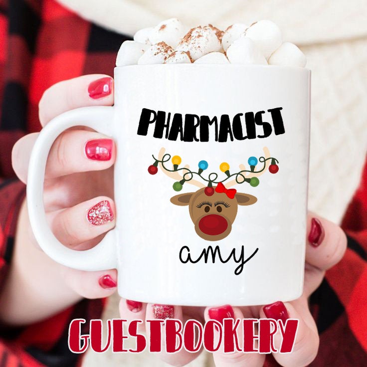 Custom Pharmacist Christmas Mug - Guestbookery
