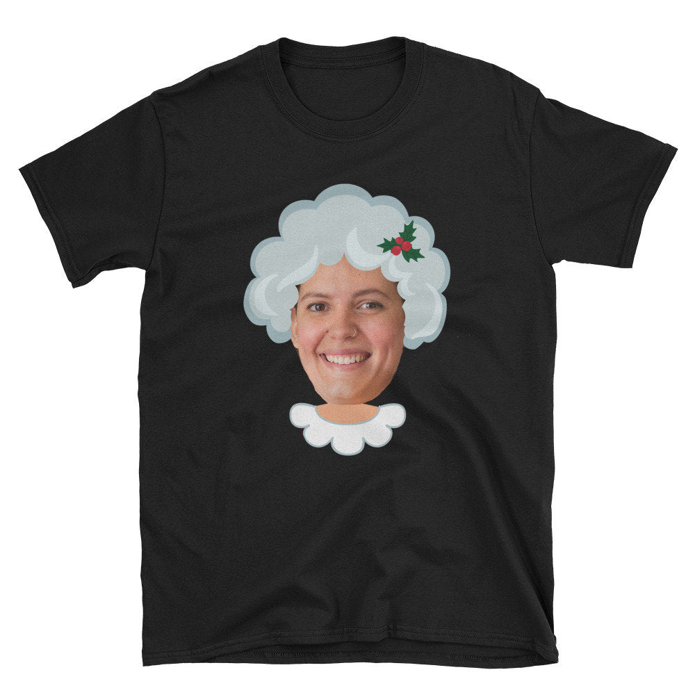 Custom Face Mrs Claus T-shirt and Leggings Set - Guestbookery