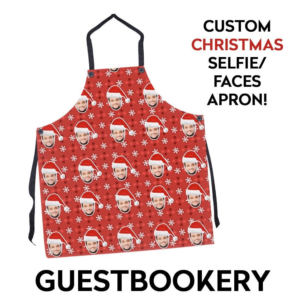 Custom Faces Christmas Apron - Guestbookery