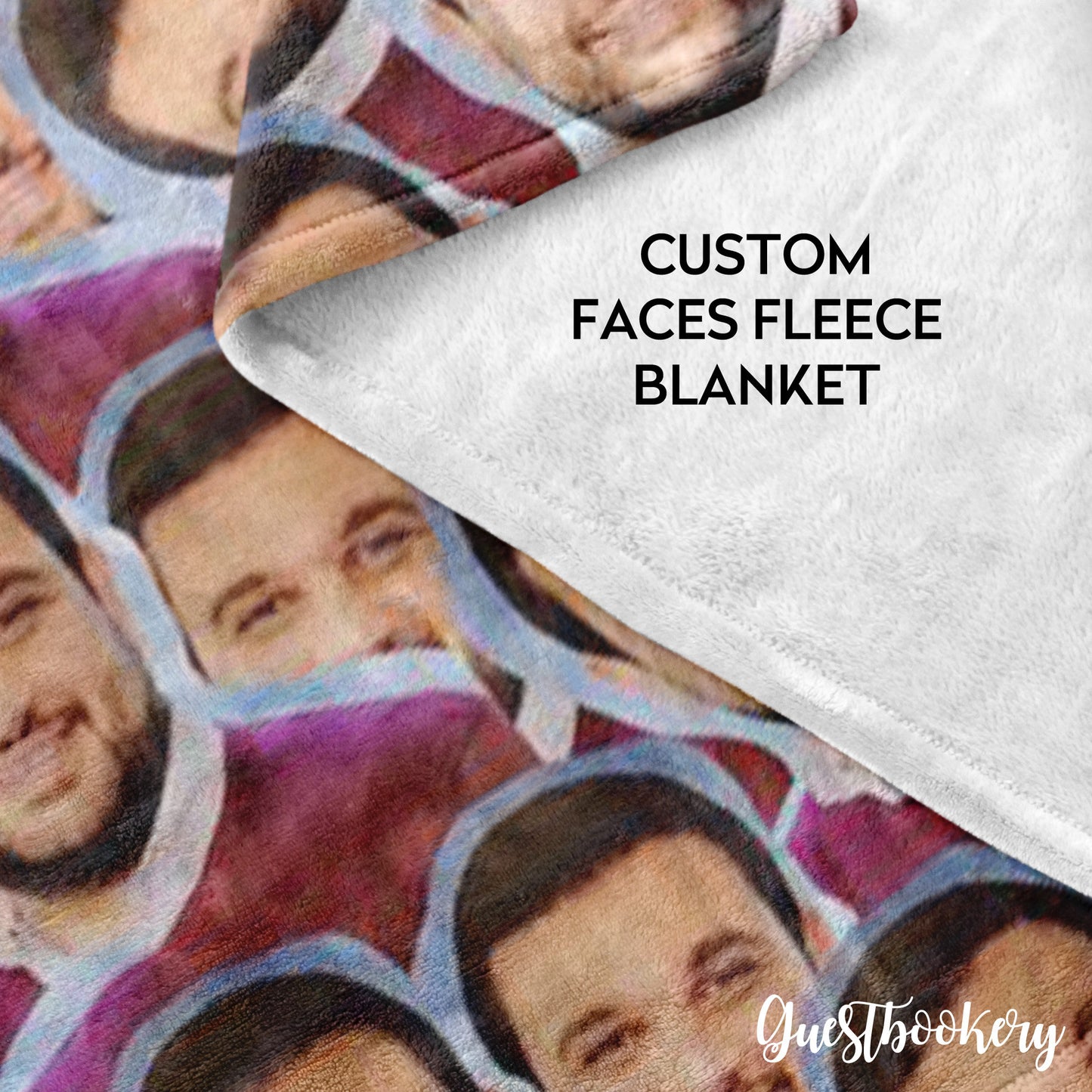 Custom Faces Christmas Blanket