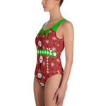Load image into Gallery viewer, Elf Christmas Swimsuit - Guestbookery

