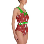 Load image into Gallery viewer, Elf Christmas Swimsuit - Guestbookery
