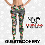 Load image into Gallery viewer, Custom Faces Christmas Leggings - Elf - Guestbookery
