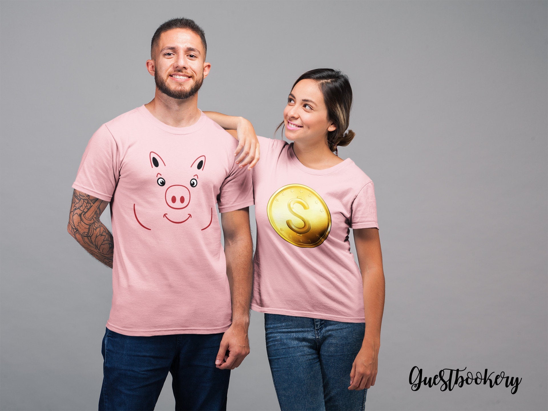 Piggy Bank T-shirts - Couples Halloween Costume