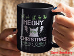 Load image into Gallery viewer, Meowy Christmas Mug - Guestbookery
