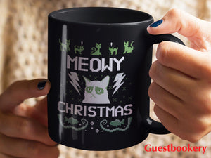 Meowy Christmas Mug - Guestbookery