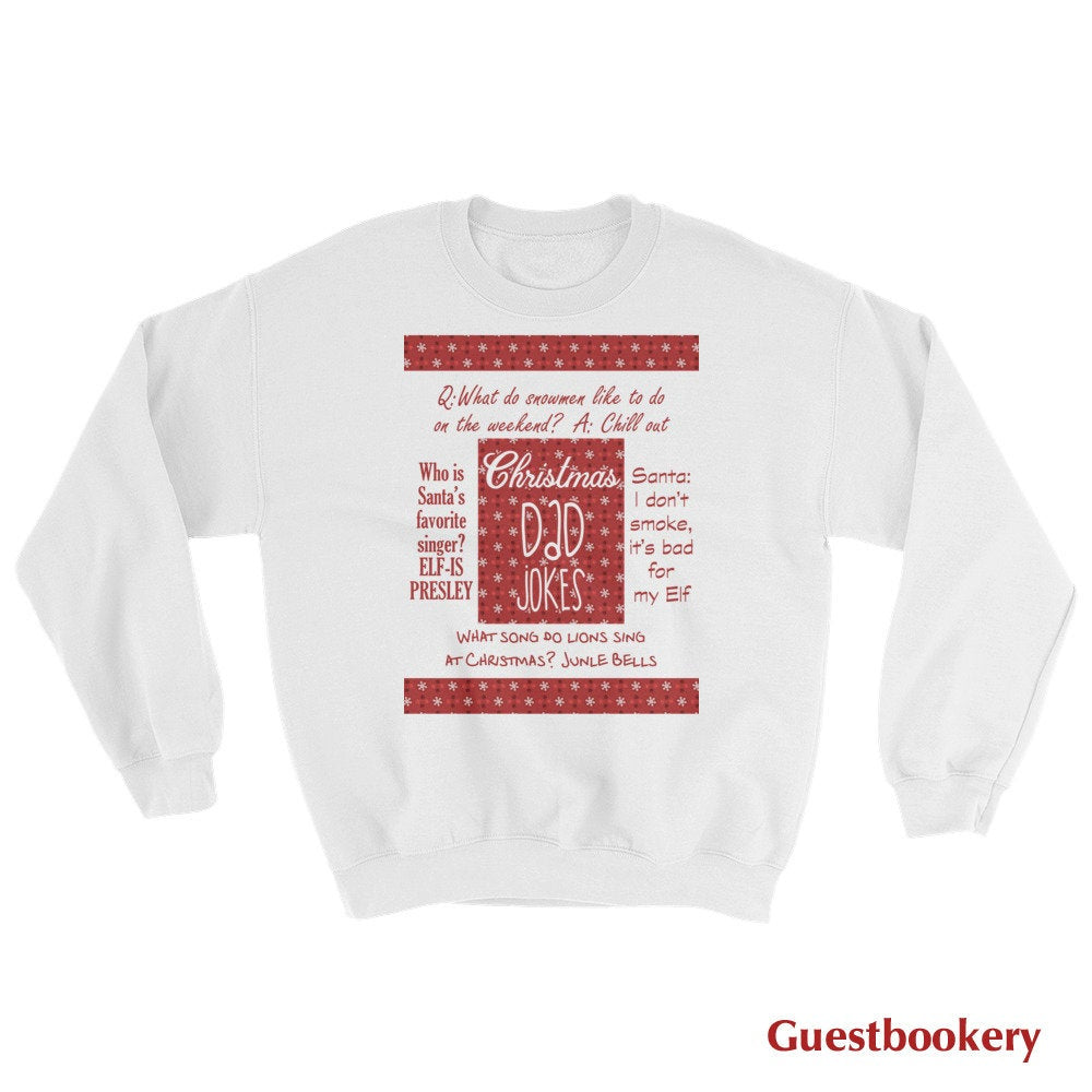 Christmas Dad Jokes Sweatshirt - Guestbookery