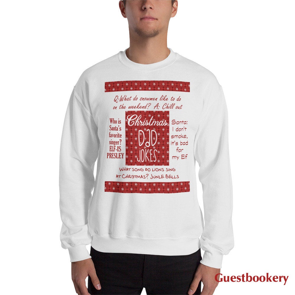 Christmas Dad Jokes Sweatshirt - Guestbookery