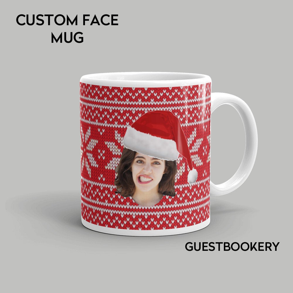 Custom Face Christmas Mug - Guestbookery