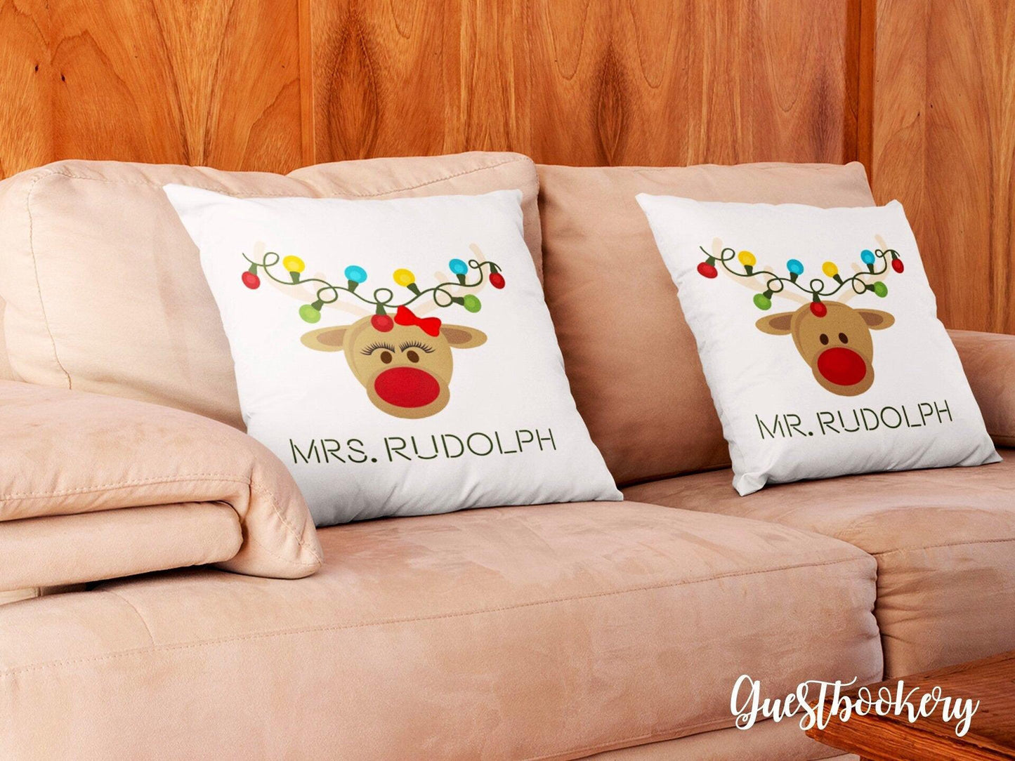 Mr and Mrs Rudolph Pillows